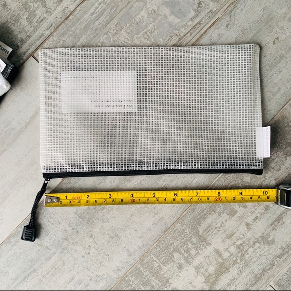 1-2-3pcs Clear Checked TSA Approved Traveling Zip Pouch Mini Hand Bag - Picture 11 of 11